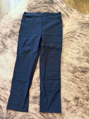 Hilary Radley Navy Straight-Leg Trousers